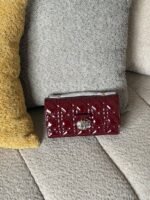 Dior My Dior Mini Bag with Bow, Burgundy Patent, Dior bag Dubai