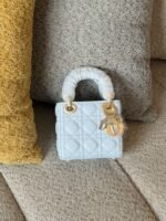 Lady Dior Micro Bag, Cloud Blue, luxury handbag Dubai