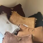 Prada Re-Edition 2005 Suede and Leather Shoulder Bag in Dubai