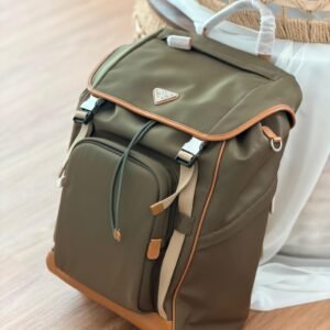 Prada Re-Nylon and leather backpack