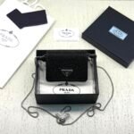 Prada Satin Card Holder Shoulder Strap