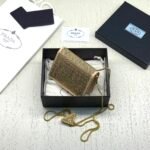 Prada Satin Card Holder Shoulder Strap - Image 4