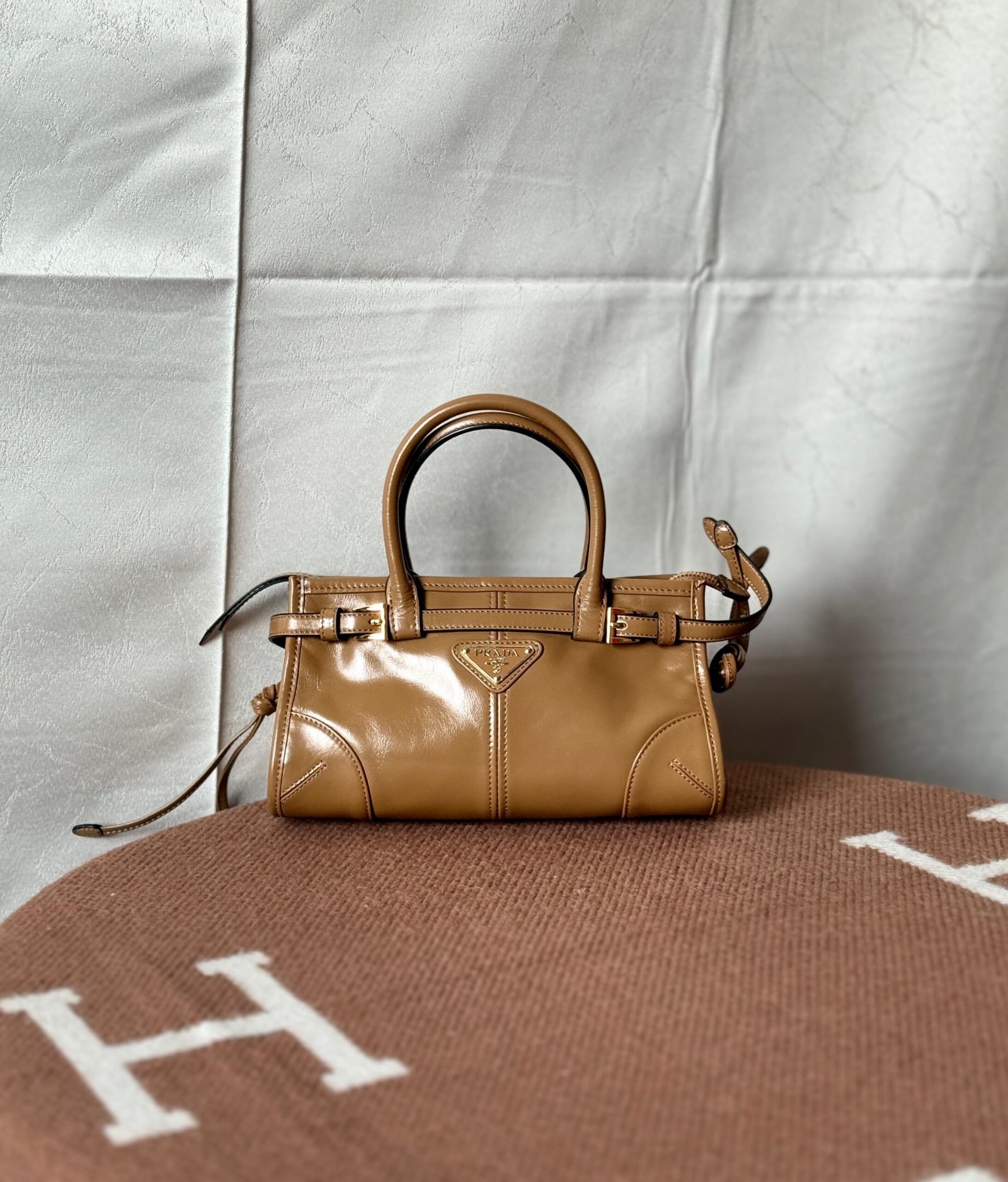 Prada-leather-top-handle-bag1 Prada Leather Top-Handle Bag - Image 1