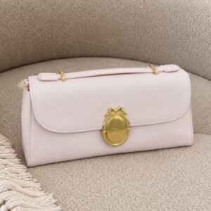 Dior Médaillon Flap Bag, Rose Tendre, women’s luxury handbag Dubai