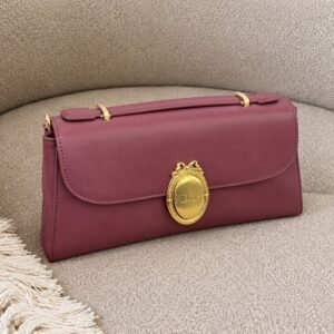 Dior Médaillon Flap Bag, Rosewood Mauve, luxury handbag Dubai